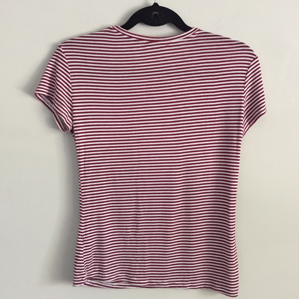 • ➳ Zara Striped Basic Crewneck T-Shirt Small Tee - Picture 3 of 8